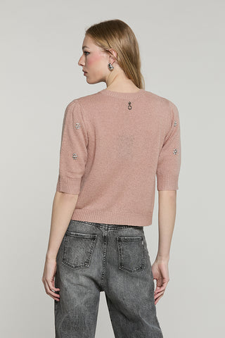 Maglia DALEN mezza manica con castoni + pietre - RDA2602261041 - Relish Autunno/Inverno 2026