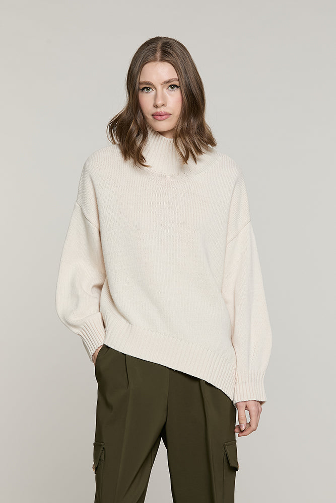 Maglia LYS collo alto taglio asimmetrico - RDA2602529055 - Relish Autunno/Inverno 2026