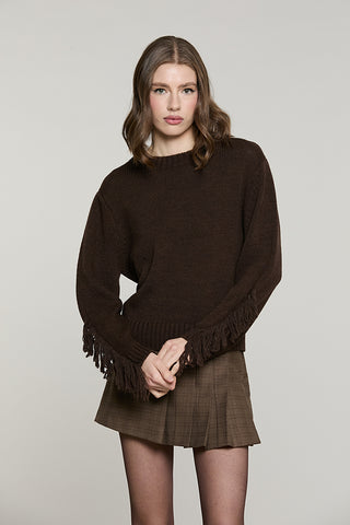 Maglia ZELLY manica lunga con frange - RDA2602529058 - Relish Autunno/Inverno 2026