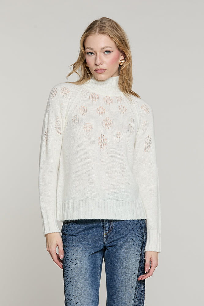 Maglia AMSTERDAM manica lunga collo vulcano con rotture - RDA2602634063 - Relish Autunno/Inverno 2026