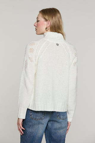 Maglia AMSTERDAM manica lunga collo vulcano con rotture - RDA2602634063 - Relish Autunno/Inverno 2026