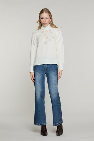 Maglia AMSTERDAM manica lunga collo vulcano con rotture - RDA2602634063 - Relish Autunno/Inverno 2026