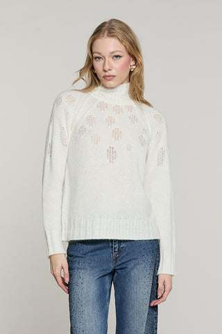 Maglia AMSTERDAM manica lunga collo vulcano con rotture - RDA2602634063 - Relish Autunno/Inverno 2026