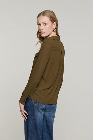 Camicia MOLINAX manica lunga scollo v con tasche + bottoni - RDA2603009006 - Relish Autunno/Inverno 2026