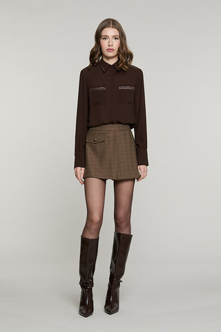Camicia ADERO manica lunga con tasche + applicazione paillettes - RDA2603009009 - Relish Autunno/Inverno 2026