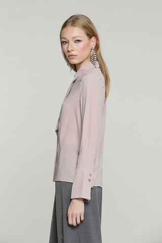 Camicia LA_GARZA manica lunga campana con bott.gioiello + gala - RDA2603009013 - Relish Autunno/Inverno 2026