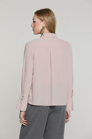 Camicia LA_GARZA manica lunga campana con bott.gioiello + gala - RDA2603009013 - Relish Autunno/Inverno 2026