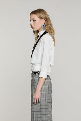 Camicia CORVINA corta manica 3/4 con patte + papillon - RDA2603033001 - Relish Autunno/Inverno 2026