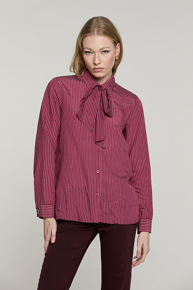 Camicia BLOWELL manica lunga con fusciacca righe - RDA2603054018 - Relish Autunno/Inverno 2026