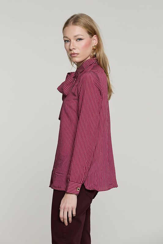 Camicia BLOWELL manica lunga con fusciacca righe - RDA2603054018 - Relish Autunno/Inverno 2026