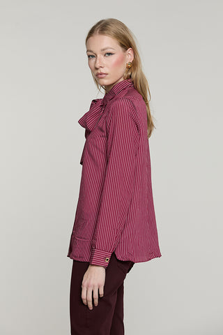 Camicia BLOWELL manica lunga con fusciacca righe - RDA2603054018 - Relish Autunno/Inverno 2026