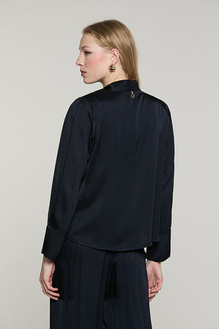 Blusa POLK manica lunga con spacco polso + fusciacca + pannello con pieghe - RDA2603055039 - Relish Autunno/Inverno 2026
