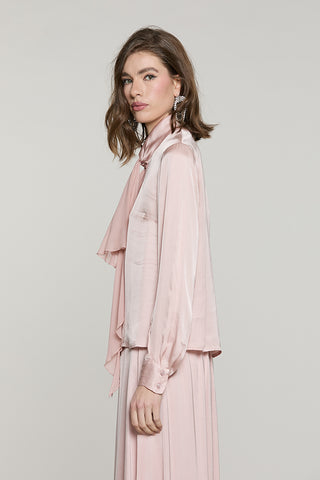 Blusa CENCI manica lunga con fusciacca georgette - RDA2603055042 - Relish Autunno/Inverno 2026