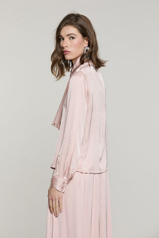 Blusa CENCI manica lunga con fusciacca georgette - RDA2603055042 - Relish Autunno/Inverno 2026