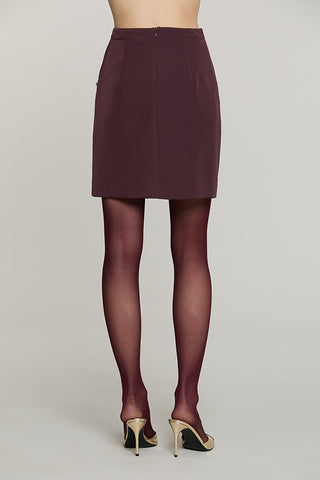 Gonna ANVERS corta con pattine + bottoni - RDA2604006004 - Relish Autunno/Inverno 2026