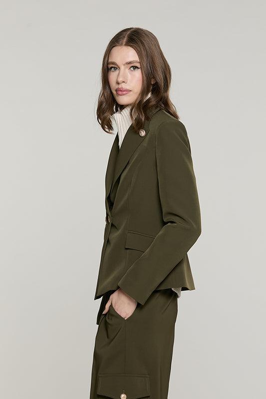 Giacca RANKIS manica lunga doppio petto con patte + dettaglio bottoni revers - RDA2605006050 - Relish Autunno/Inverno 2026