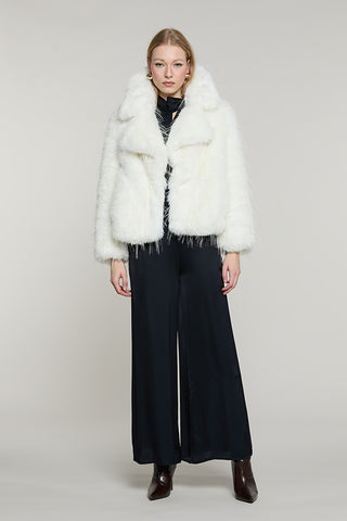 Pelliccia WITHNEYL eco manica lunga con revers + ganci - RDA2605009011 - Relish Autunno/Inverno 2026