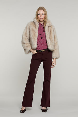 Pelliccia DANGELA eco manica lunga con ganci - RDA2605009012 - Relish Autunno/Inverno 2026