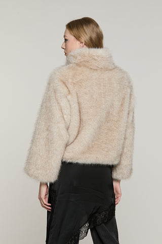 Pelliccia DANGELA eco manica lunga con ganci - RDA2605009012 - Relish Autunno/Inverno 2026