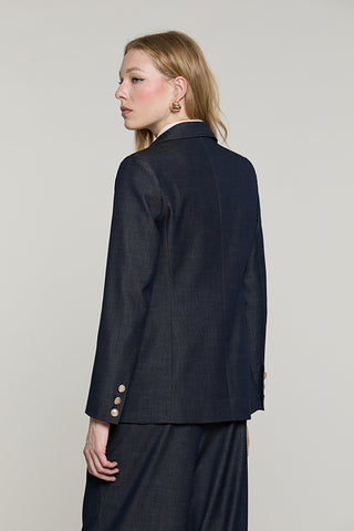 Giacca ALEXIA manica lunga 1 bottone + patte denim - RDA2605091022 - Relish Autunno/Inverno 2026