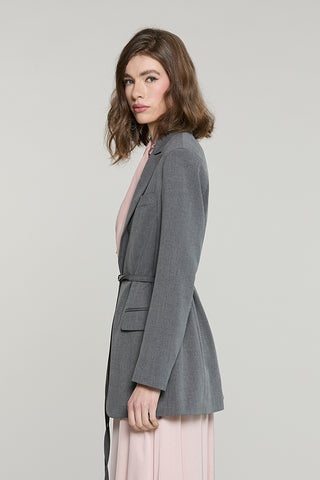 Giacca FINNEY lunga manica lunga con tasche + cintura con fibbia - RDA2605091052 - Relish Autunno/Inverno 2026