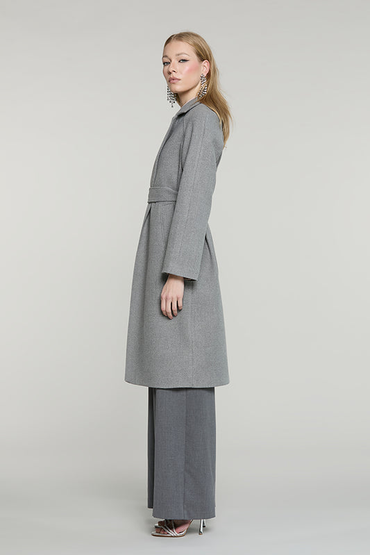 Cappotto CLEMIA lungo manica lunga raglan con tasche + cintura - RDA2605339061 - Relish Autunno/Inverno 2026