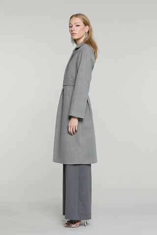 Cappotto CLEMIA lungo manica lunga raglan con tasche + cintura - RDA2605339061 - Relish Autunno/Inverno 2026