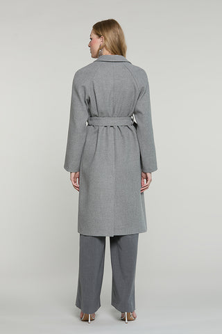 Cappotto CLEMIA lungo manica lunga raglan con tasche + cintura - RDA2605339061 - Relish Autunno/Inverno 2026