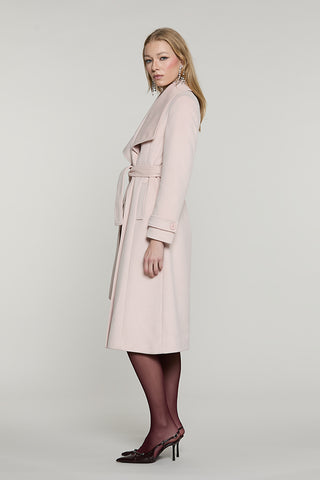 Cappotto RIMMOS lungo manica lunga con alette collo libro + cintura + tasche - RDA2605550042 - Relish Autunno/Inverno 2026