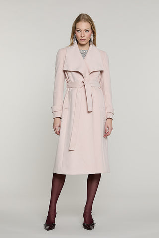 Cappotto RIMMOS lungo manica lunga con alette collo libro + cintura + tasche - RDA2605550042 - Relish Autunno/Inverno 2026