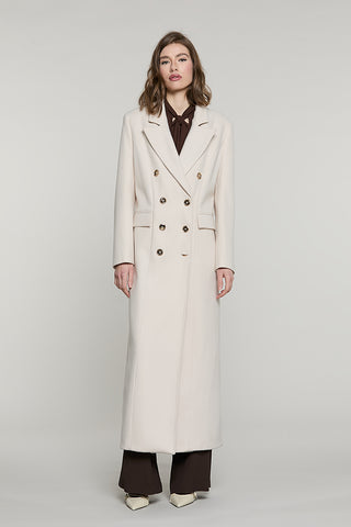Cappotto TERES lungo manica lunga doppio petto con tasche + patte + spacco con dietro - RDA2605590034 - Relish Autunno/Inverno 2026