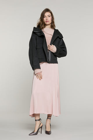 Cappotto LOVELYSA corto manica lunga con tasche toppa + cappuccio + zip + snap - RDA2605667060 - Relish Autunno/Inverno 2026