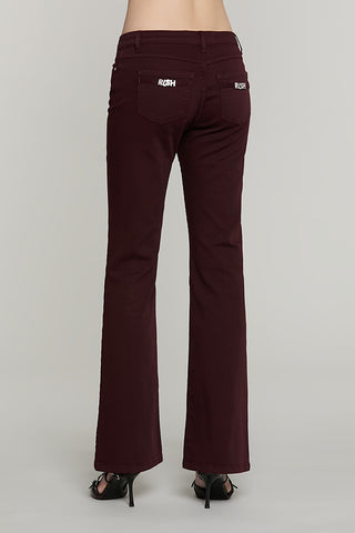 Panta SCHIFFER_COLOR v.media 5 ts flaire fit con logo strass tasche gabardine - RDA2607016016 - Relish Autunno/Inverno 2026
