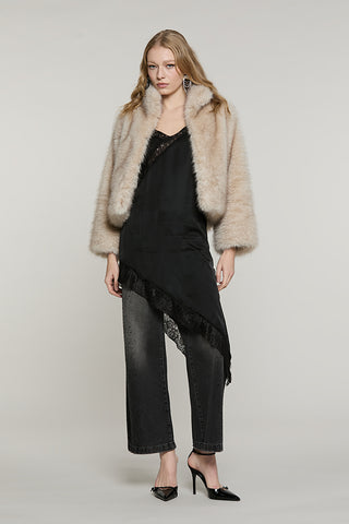 Panta ELLELONG_BLACK vita media straight fit 5 ts con strass denim black - RDA2607033043 - Relish Autunno/Inverno 2026