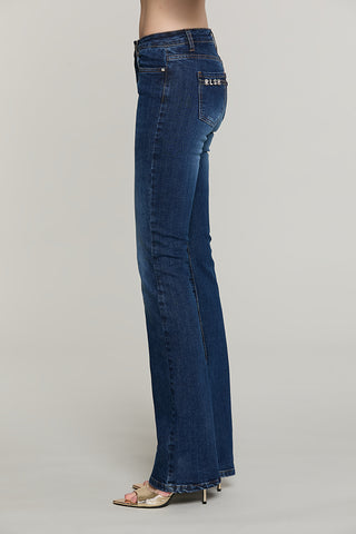 Panta GISELLE_BLUE_SNZ vita media 5 ts loose fit denim blue - RDA2607033088 - Relish Autunno/Inverno 2026