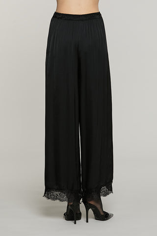 Panta BRHAM vita alta con elastico palazzo con tasche + pizzo fondo - RDA2607055045 - Relish Autunno/Inverno 2026