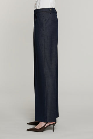 Panta SOUL vita alta con alette + pinces + ts francesi + filetto denim - RDA2607091001 - Relish Autunno/Inverno 2026