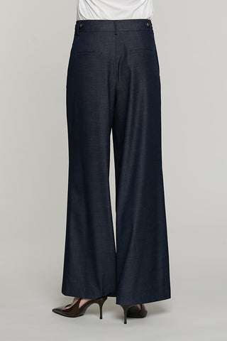 Panta SOUL vita alta con alette + pinces + ts francesi + filetto denim - RDA2607091001 - Relish Autunno/Inverno 2026