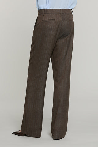 Panta ARKINI v. Alta palazzo con elastico + tasche francesi + filetto gessato - RDA2607091012 - Relish Autunno/Inverno 2026