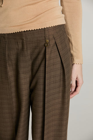 Panta TREMITI vita alta palazzo con pinces + tasche quadri lurex - RDA2607455011 - Relish Autunno/Inverno 2026