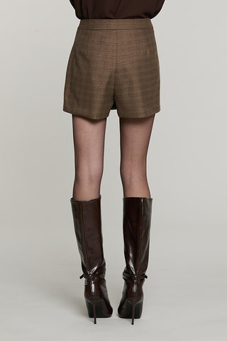 Shorts ACCIAI con pannello + pieghe + patta quadri con lurex - RDA2607455029 - Relish Autunno/Inverno 2026
