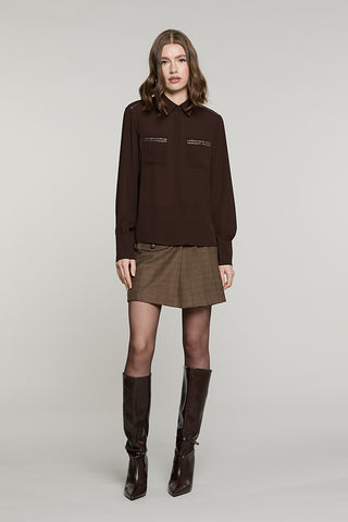 Shorts ACCIAI con pannello + pieghe + patta quadri con lurex - RDA2607455029 - Relish Autunno/Inverno 2026
