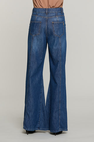 Panta DAKOTA_BLUE vita alta 5 tasche wild fit denim blue - RDA2607642035 - Relish Autunno/Inverno 2026