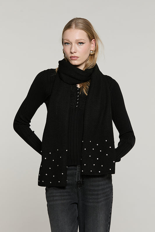 Sciarpa TOO con castoni + pietre - RDA2608431012 - Relish Autunno/Inverno 2026