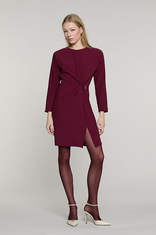 Abito WULAN corto manica lunga con nodo vita - RDA2609006025 - Relish Autunno/Inverno 2026