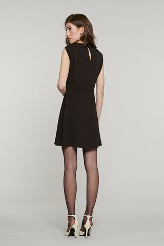 Abito LEMKE corto senza maniche con pieghe + goccia schiena + gonna campana - RDA2609006031 - Relish Autunno/Inverno 2026
