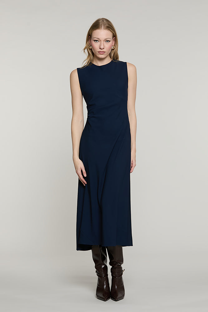 Abito ATTAH midi senza maniche con pieghe fianco - RDA2609006041 - Relish Autunno/Inverno 2026