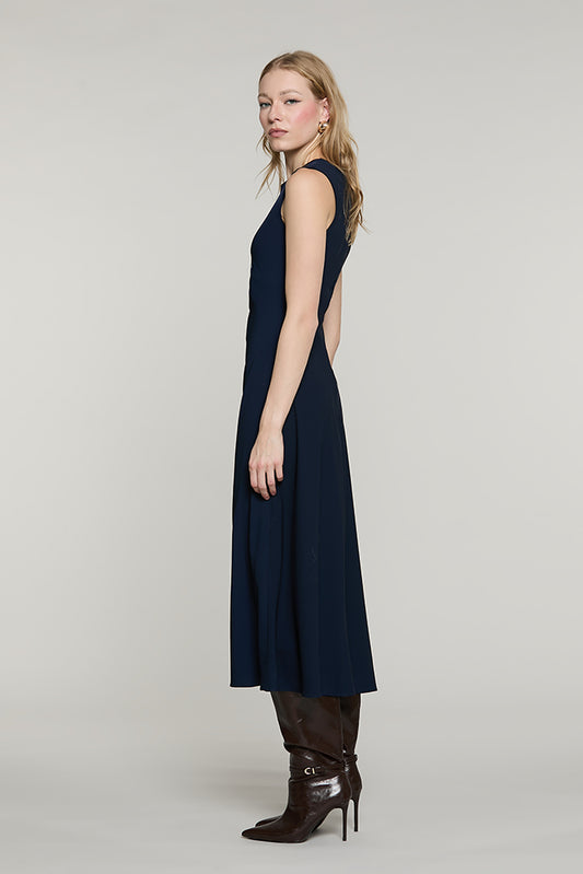 Abito ATTAH midi senza maniche con pieghe fianco - RDA2609006041 - Relish Autunno/Inverno 2026