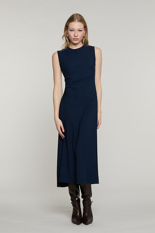 Abito ATTAH midi senza maniche con pieghe fianco - RDA2609006041 - Relish Autunno/Inverno 2026