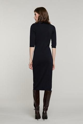 Abito BLUMAR midi mezza manica colletto con collana logo - RDA2609054004 - Relish Autunno/Inverno 2026